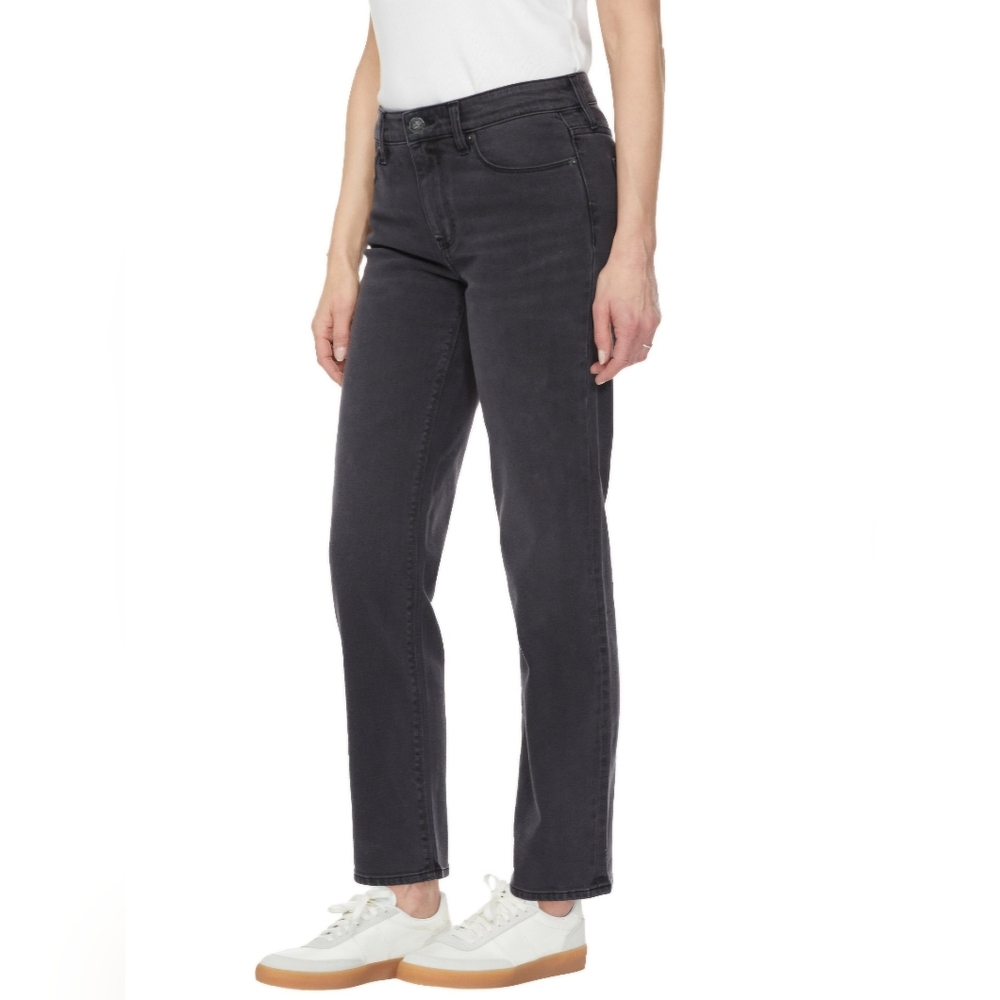NEW! Hudson Black Wash Straight Leg Mid Rise Jeans - Picture 2 of 15